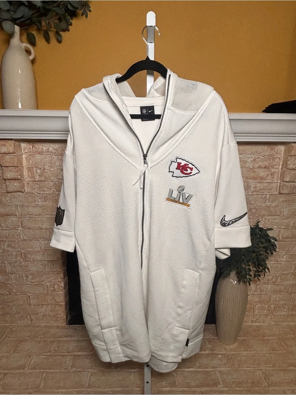 Nike Chiefs Super Bowl LIV Showout Hoodie Men’s XXL White NFL #486
